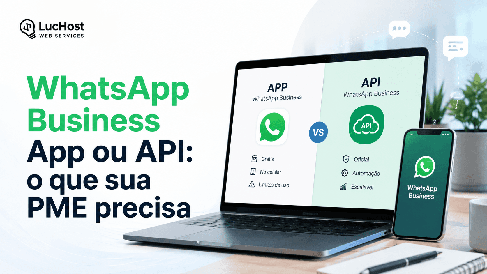 WhatsApp Business App ou API: o que sua PME precisa